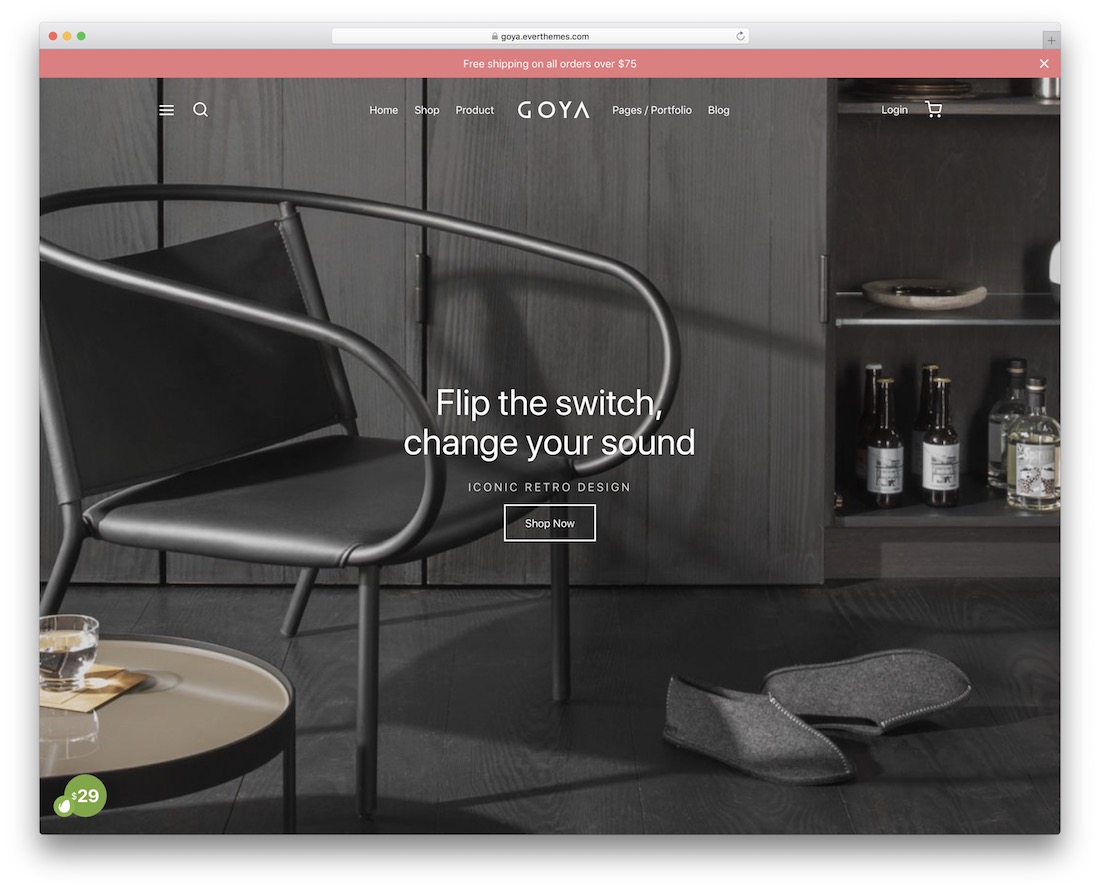 goya woocommerce WordPress-Theme