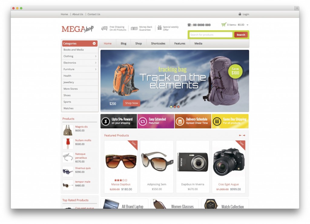 Megashop-WooCommerce-Vorlage