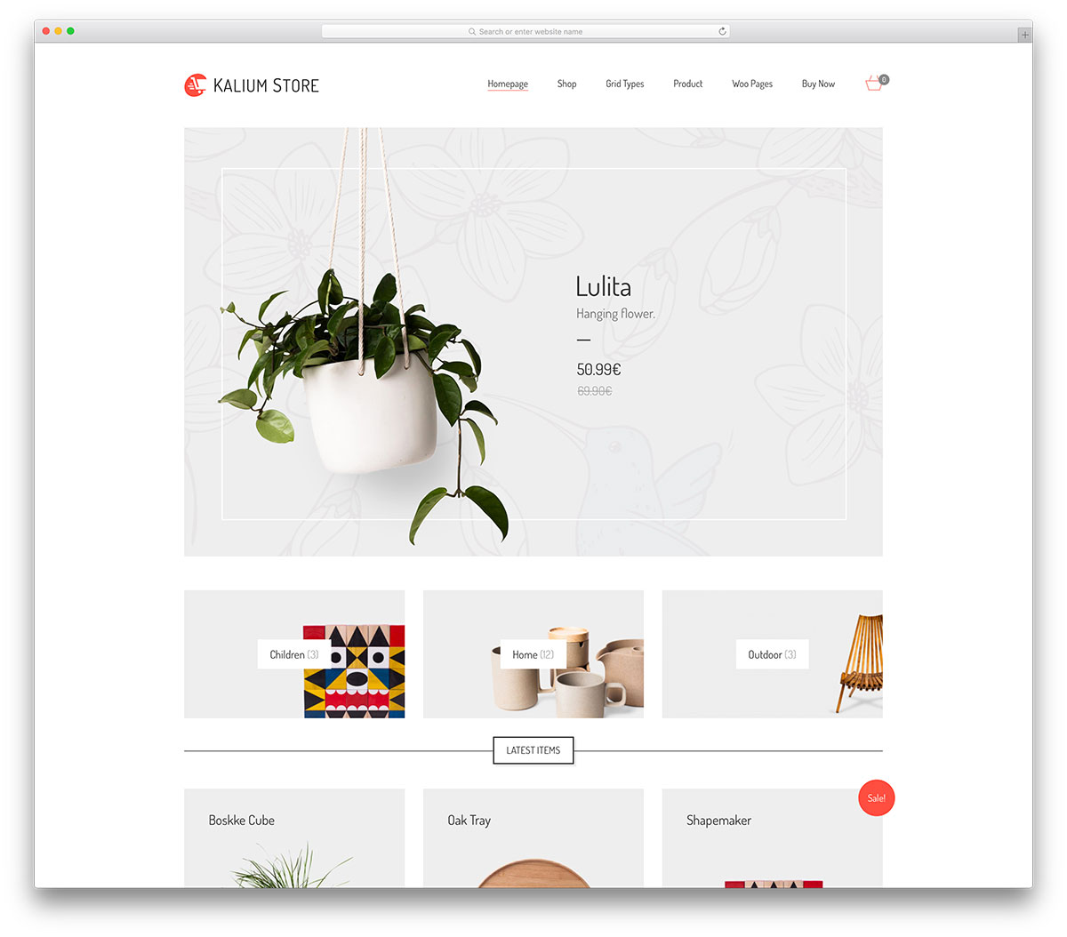 kalium-einfache-e-commerce-website-vorlage