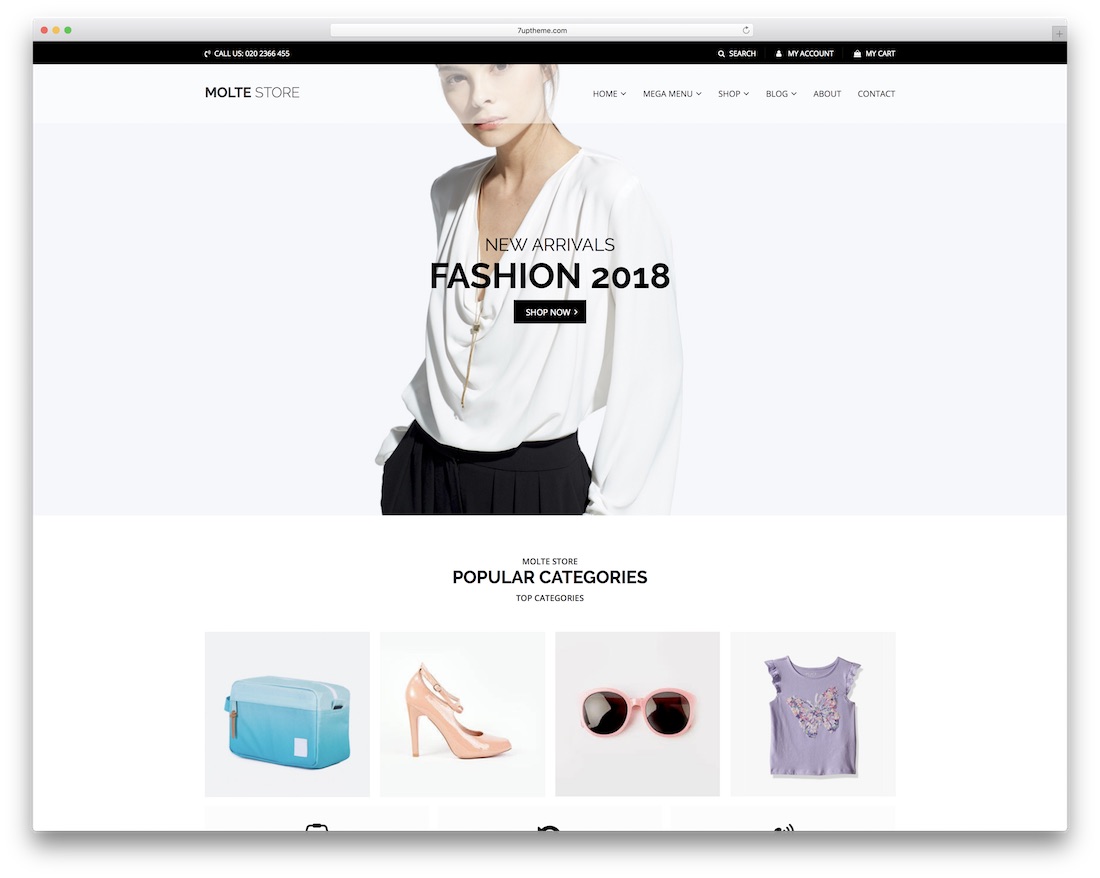 Molte WooCommerce WordPress-Theme