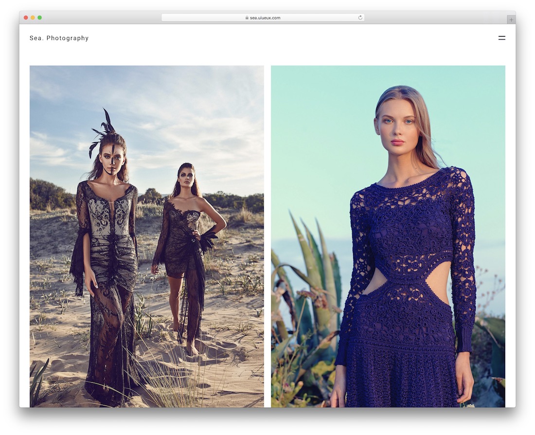 tema wordpress per la fotografia del mare