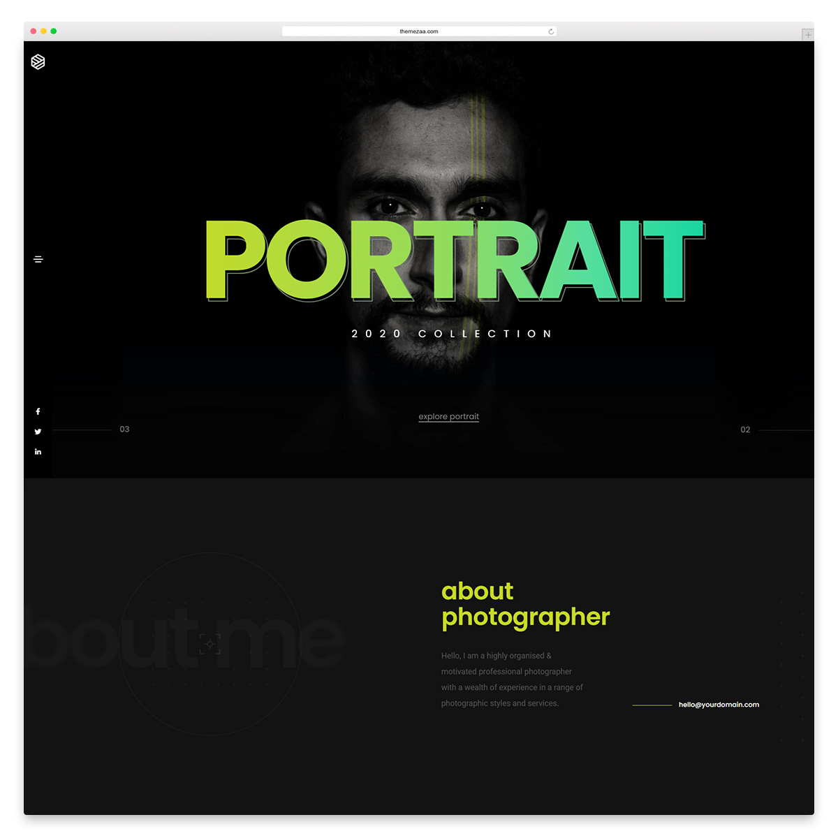 tema wordpress per la fotografia litografica
