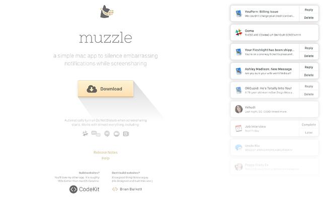 Pagina di destinazione per la registrazione della museruola con pulsante di download giallo