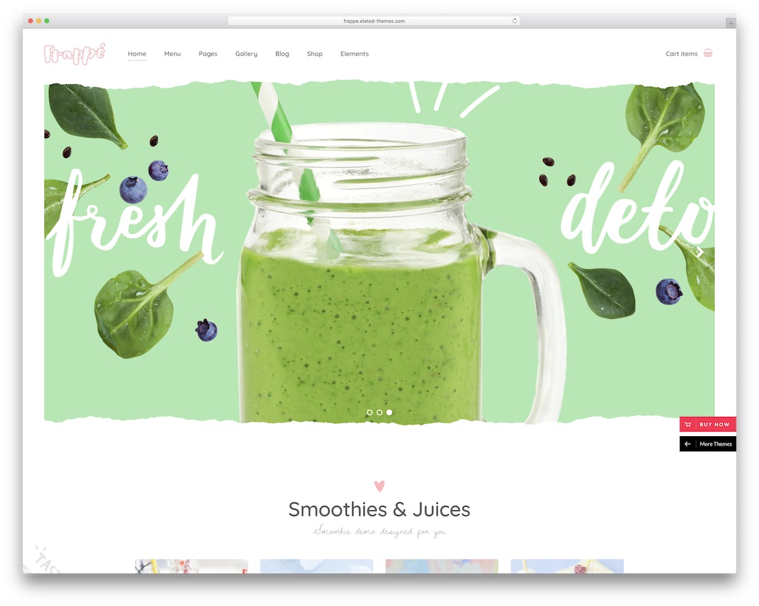 frappe WordPress-Theme für Bars, Pubs