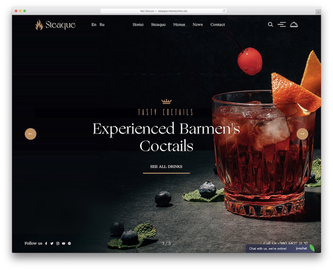 steaque WordPress-Theme für Kneipen