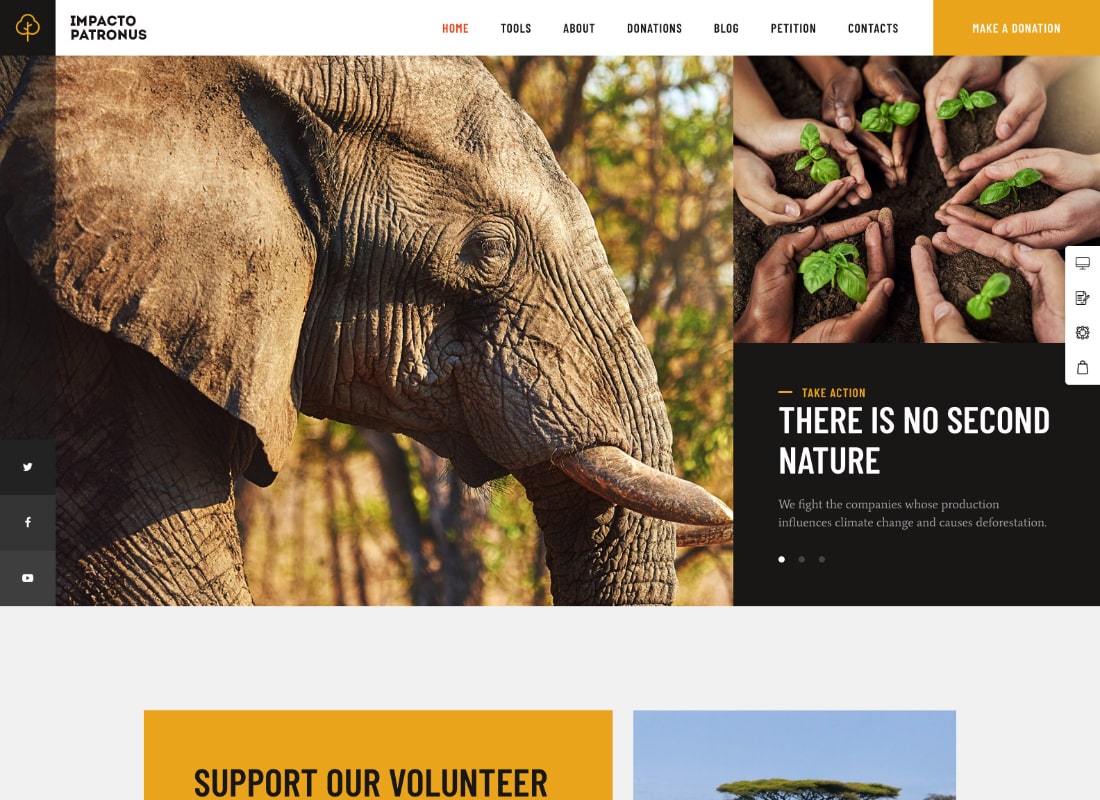 Impacto Patronus | Petitionen & sozialer Aktivismus WordPress Theme