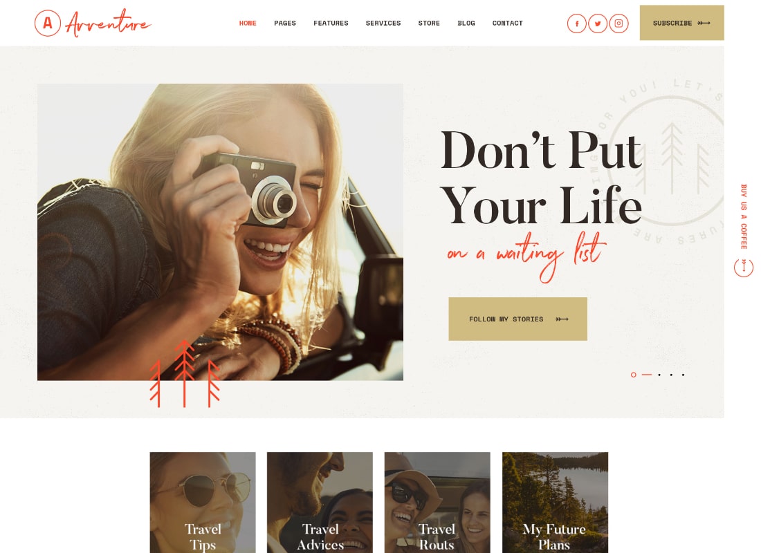 Abenteuer | Persönliches WordPress-Theme für Reise- und Lifestyle-Blogs
