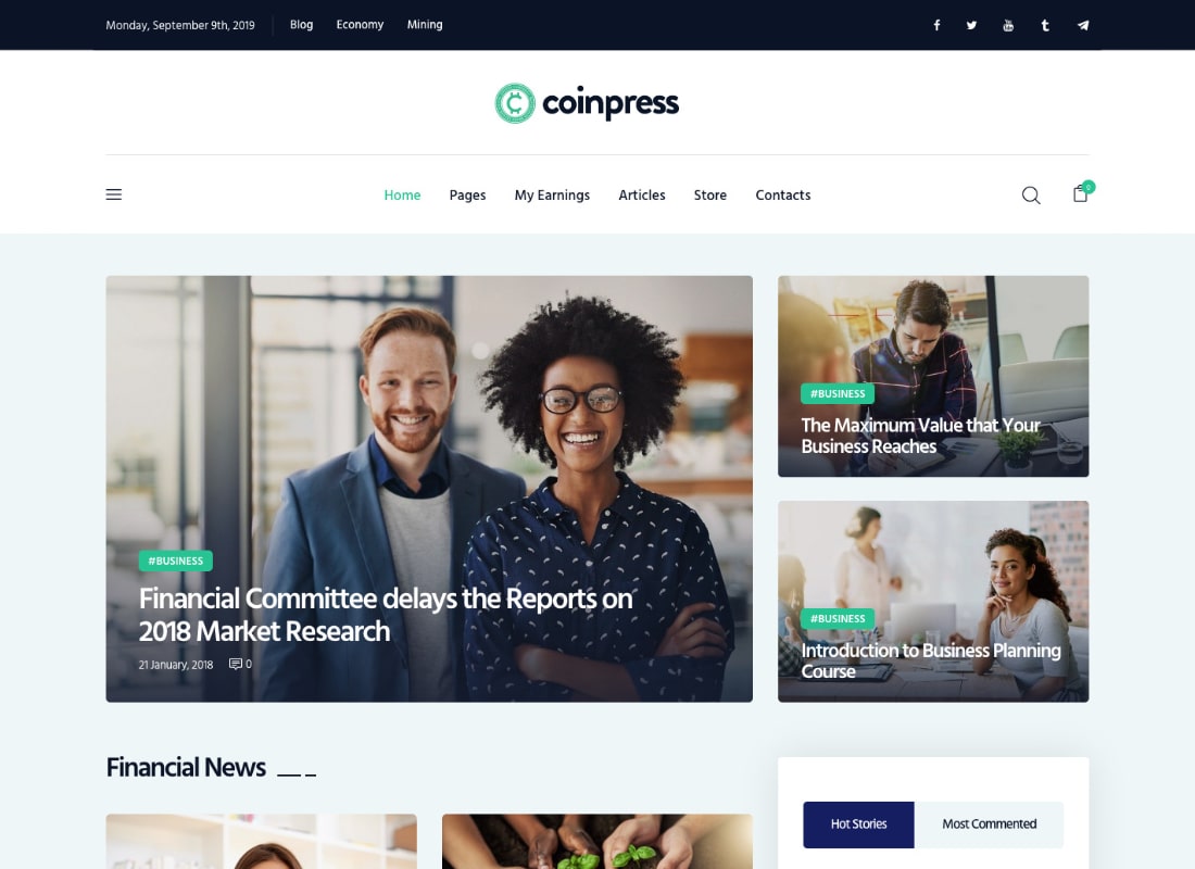 Münzpresse | Cryptocurrency Magazin & Blog WordPress Theme