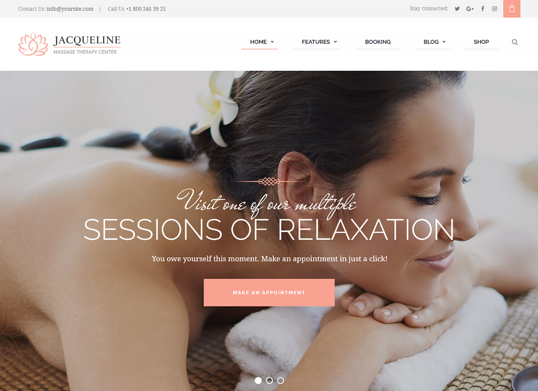 Jaqueline | Spa & Massagesalon WordPress-Theme