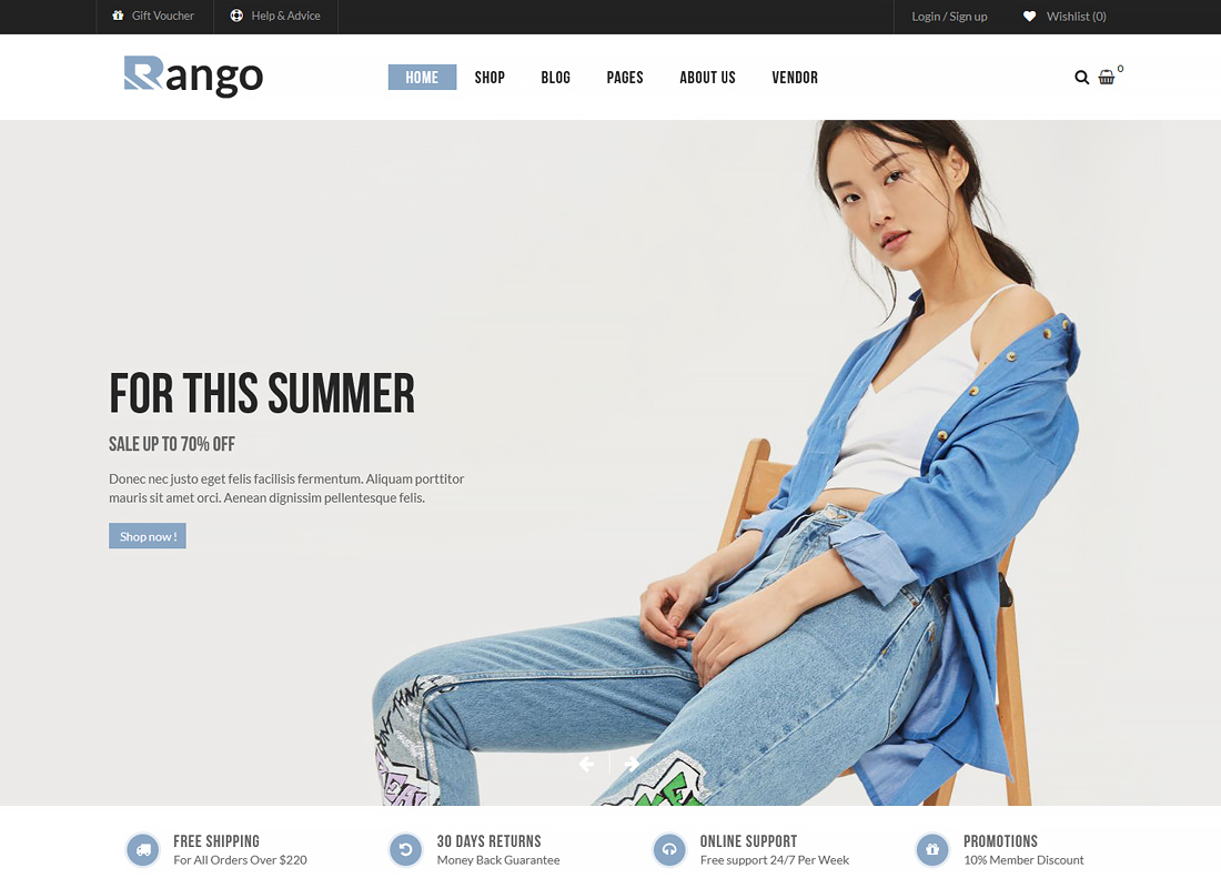 Rango - Premium-Mehrzweck-responsives WooCommerce-WordPress-Thema