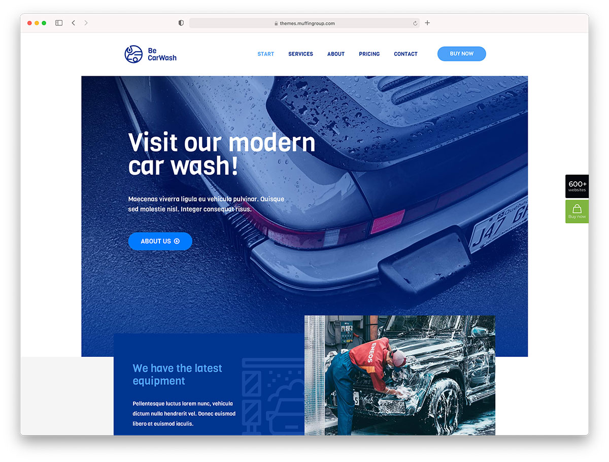 BeTheme - Autowaschanlage WordPress-Theme