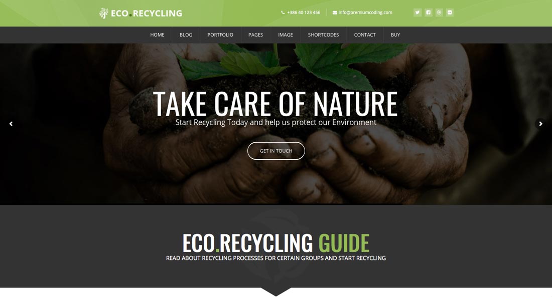 Premium-WordPress-Thema Natur