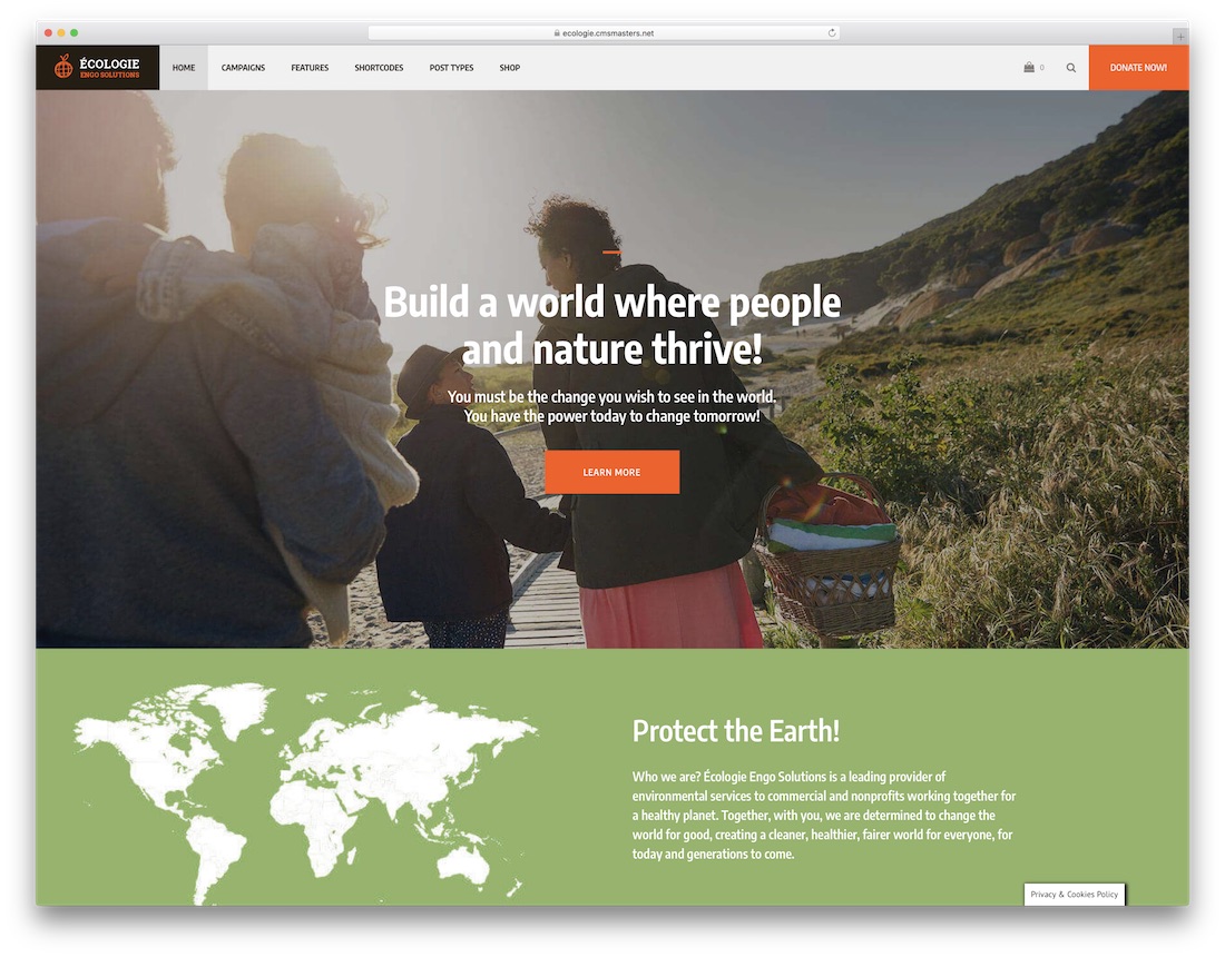 ekoloji doğa wordpress teması