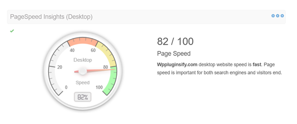PageSpeed ​​(на компьютере)