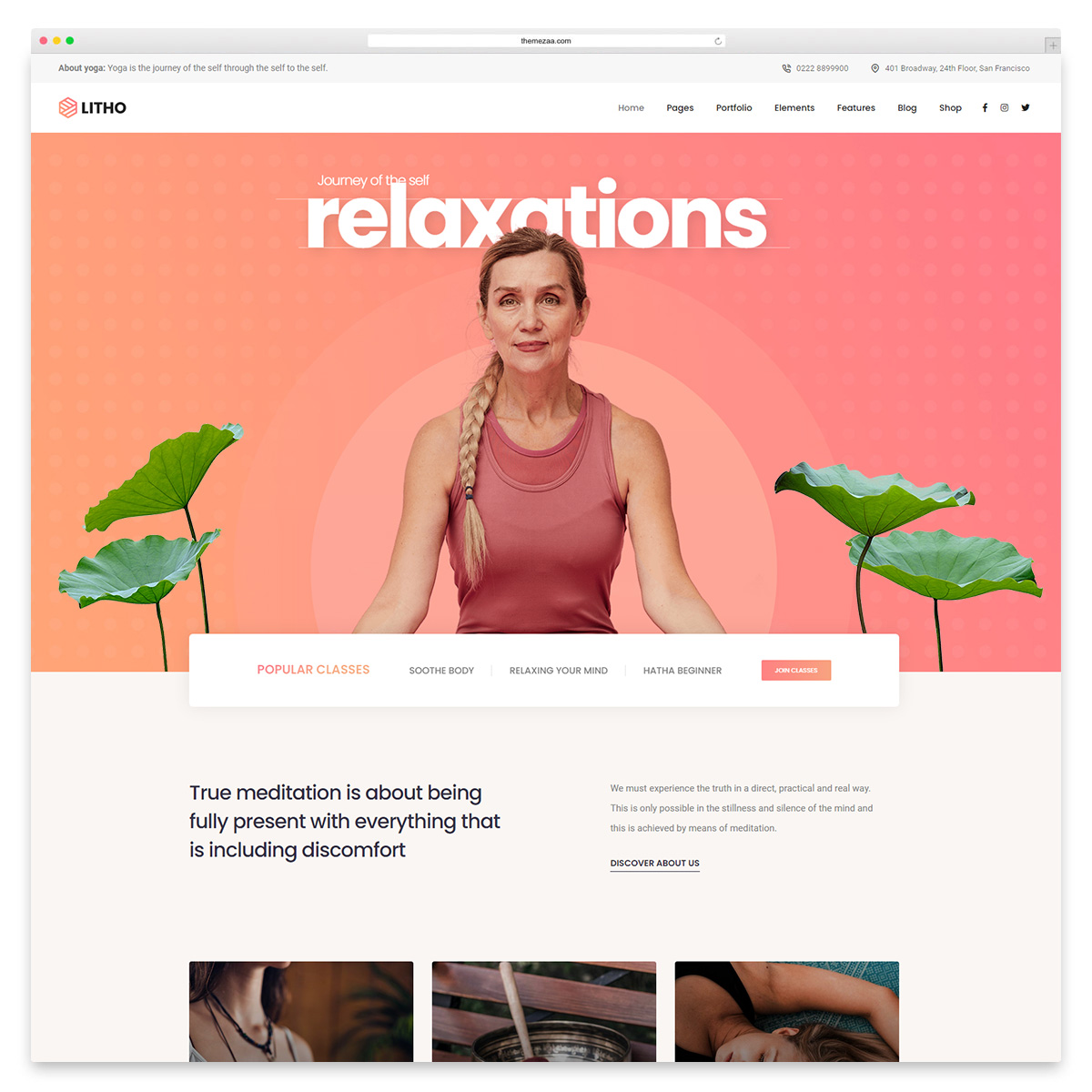 Litho-Yoga-WordPress-Theme