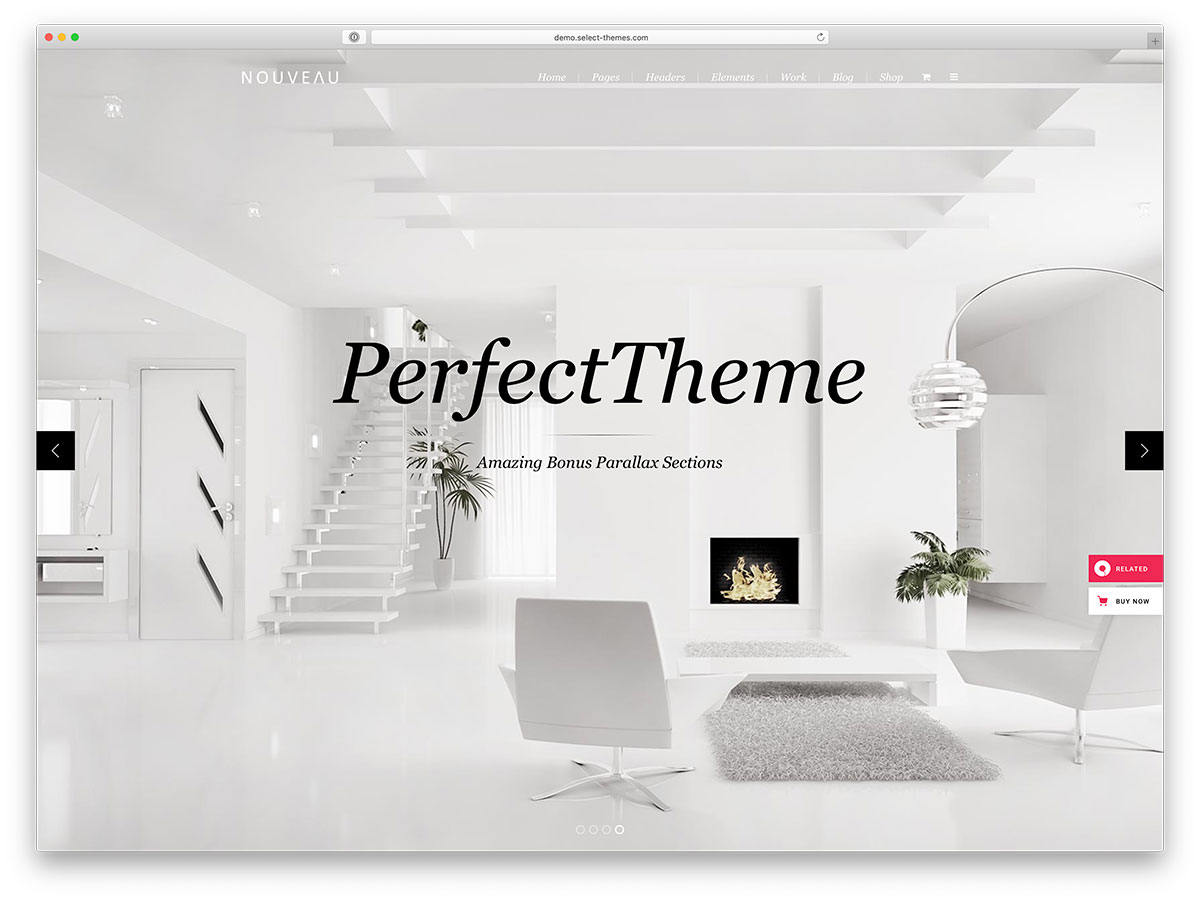 موضوع WordPress صفحة واحدة
