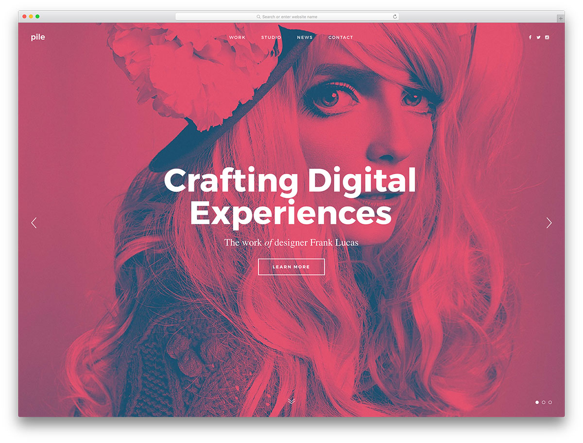Stapel-Fullscreen-Portfolio-wp-Website-Vorlage
