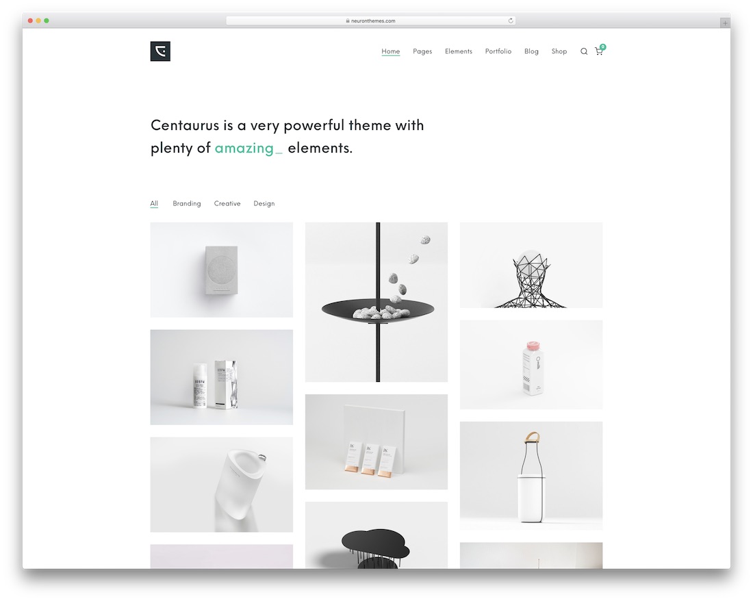 Centaurus kreatives WordPress-Theme