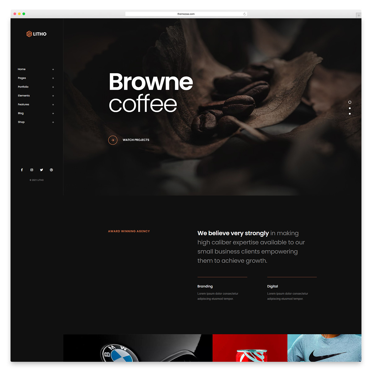 litho kreatives WordPress-Theme