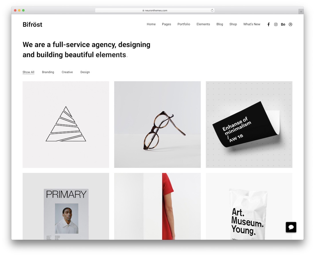 Bifrost kreatives WordPress-Theme