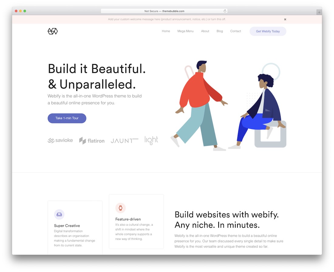 webify thème de voyage wordpress