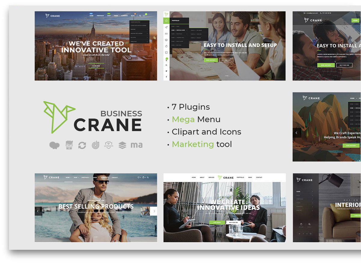 Żuraw - Biznesowy motyw WordPress