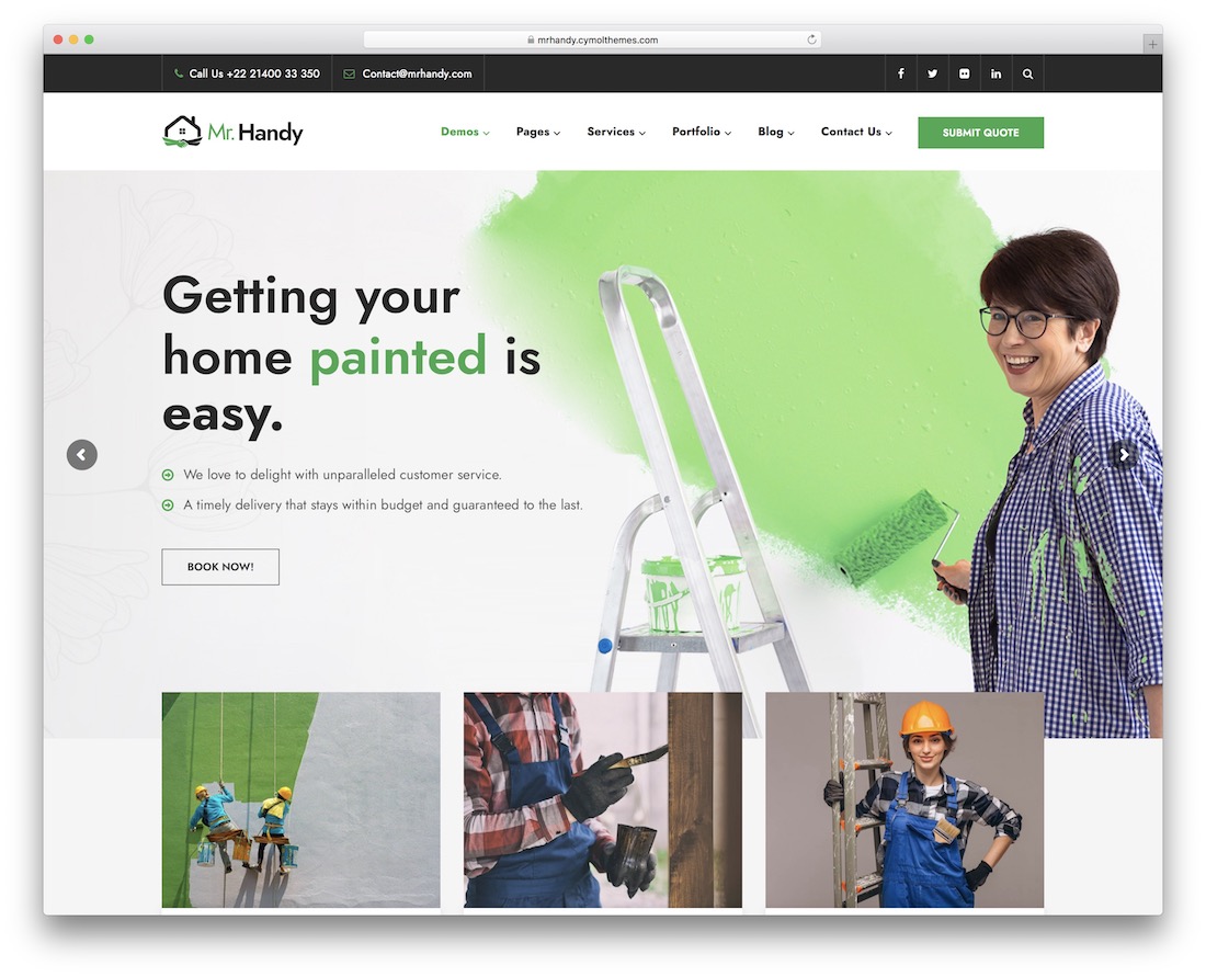 mrhandy WordPress тема для художников