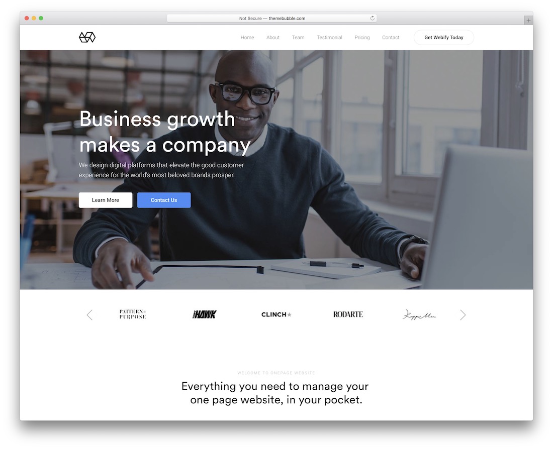 webify 视差 wordpress 主题