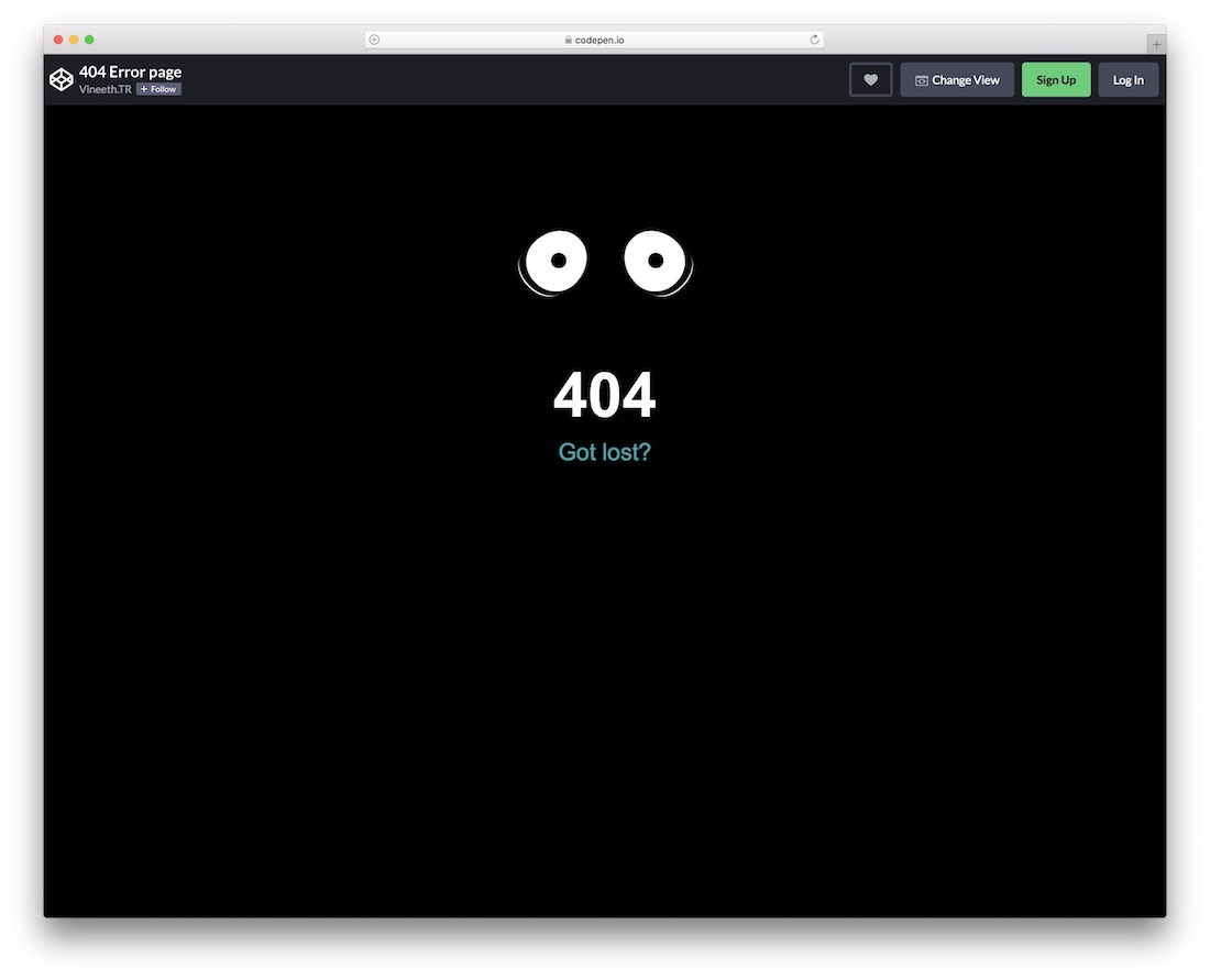 крутая страница ошибки 404