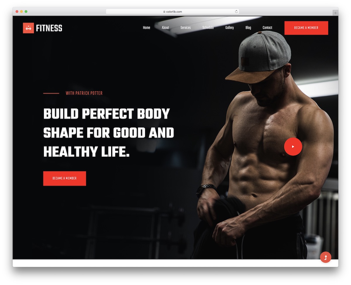 Fitnessclub kostenlose Vorlage