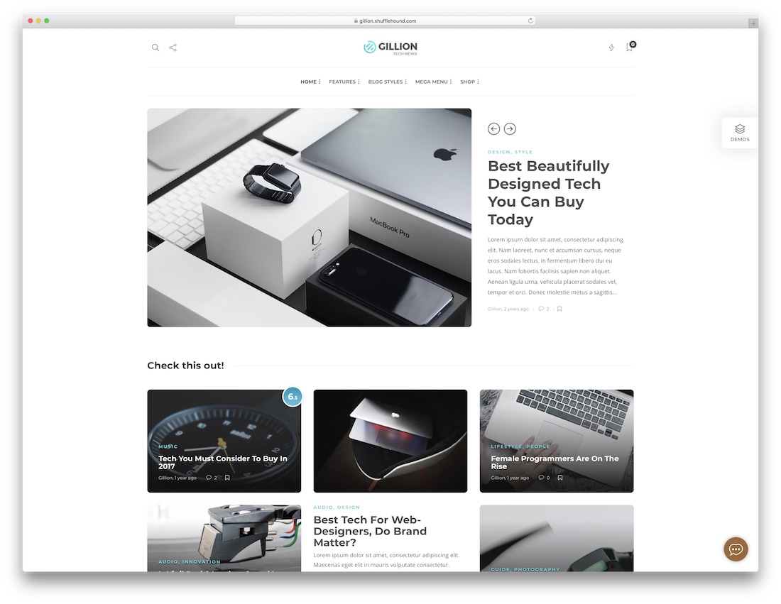 modelo de site bootstrap gillion