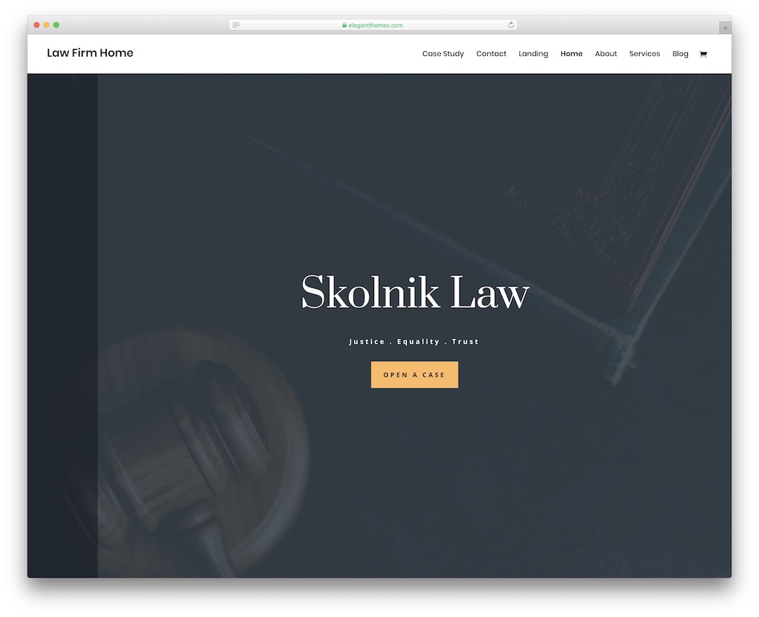 divi avukat web sitesi şablonu