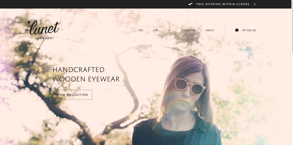 Lunet Eyewear El İşi Ahşap Gözlük