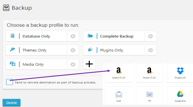 Tipi di backup