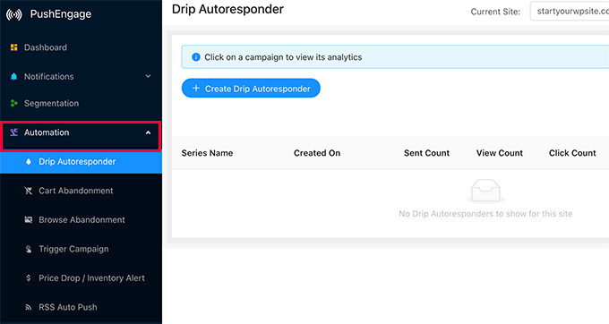 automatiser les notifications push