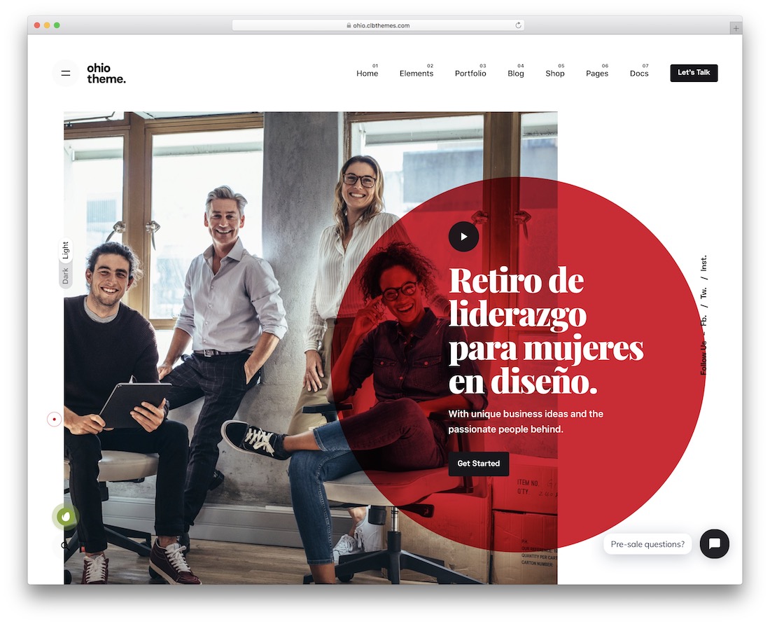 thème wordpress ohio