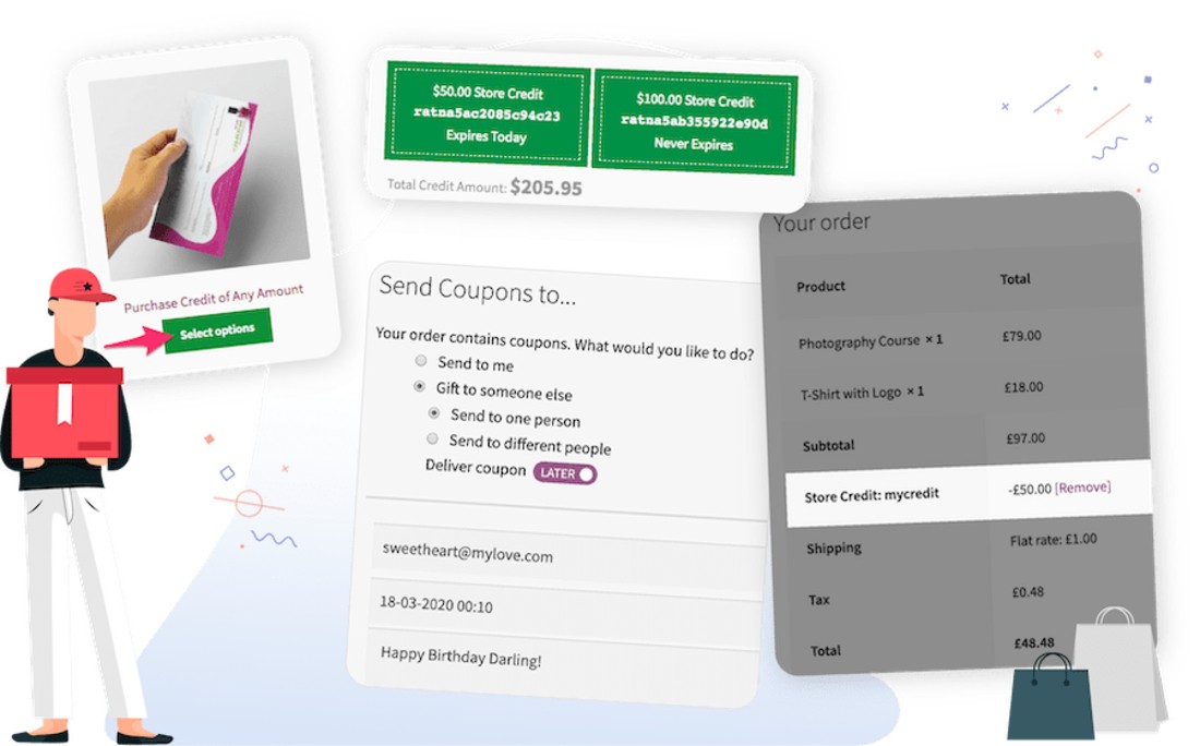Plugins de cartes-cadeaux WooCommerce de qualité