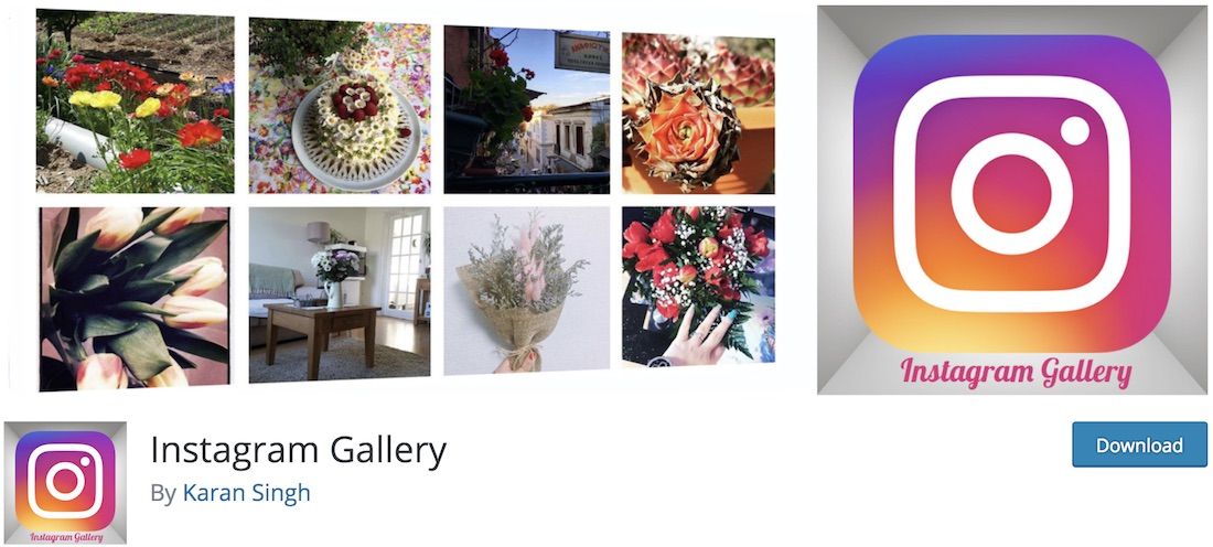 plugin gratuito da galeria do instagram