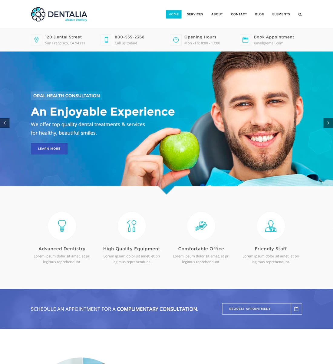 Dentalia - Tema WordPress pentru dentist și medical