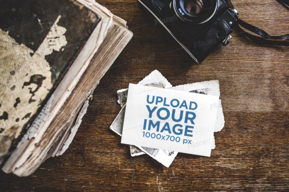 Vintage Postkartenmodell