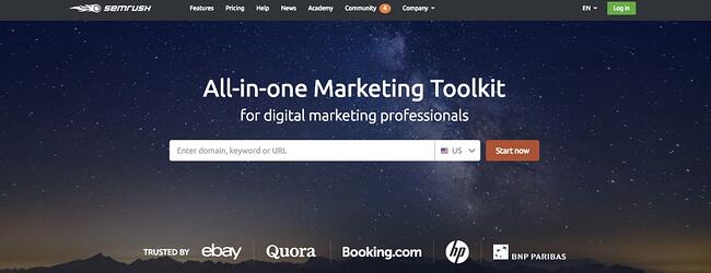 mejores programas de marketing de afiliados: semrush