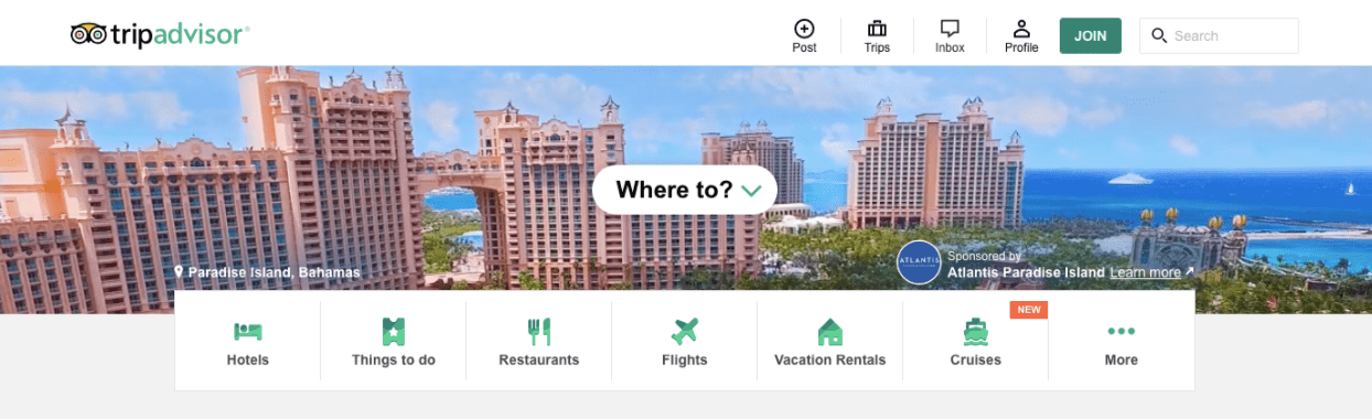 mejores programas de marketing de afiliados: tripadvisor