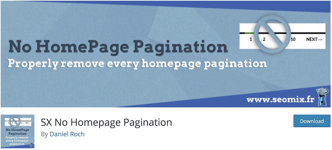 kein Homepage-Paginierung WordPress-Plugin