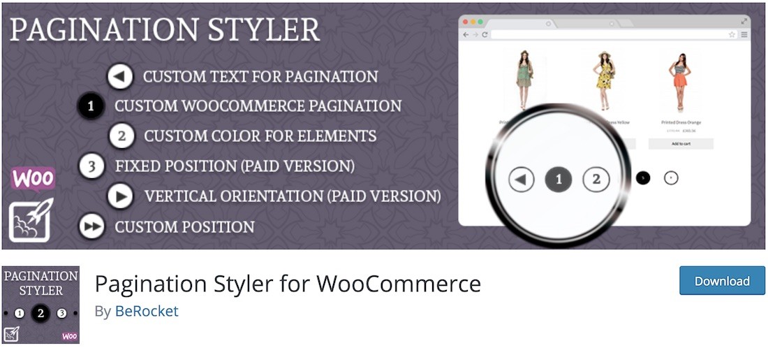 Paginierungs-Styler für das WooCommerce-WordPress-Plugin