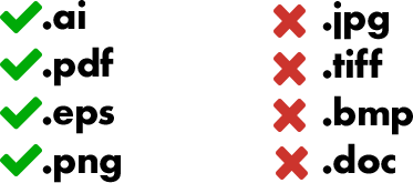 format logo yang dapat diterima