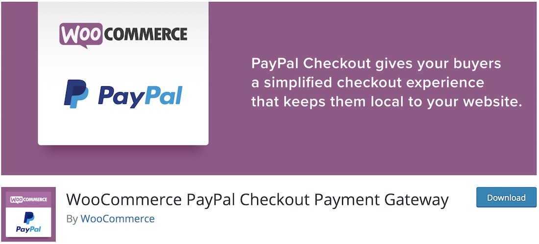 Экспресс-выписка через PayPal через шлюз woocommerce