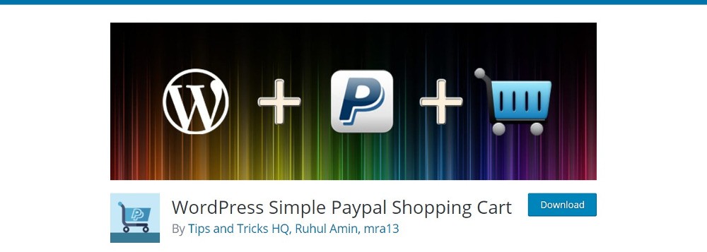Плагины PayPal для WordPress : WordPress Простая корзина покупок PayPal