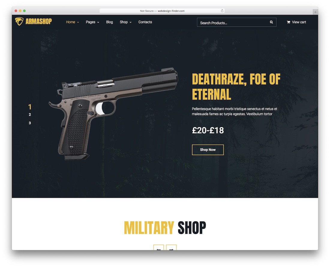 tema militară armashop wordpress