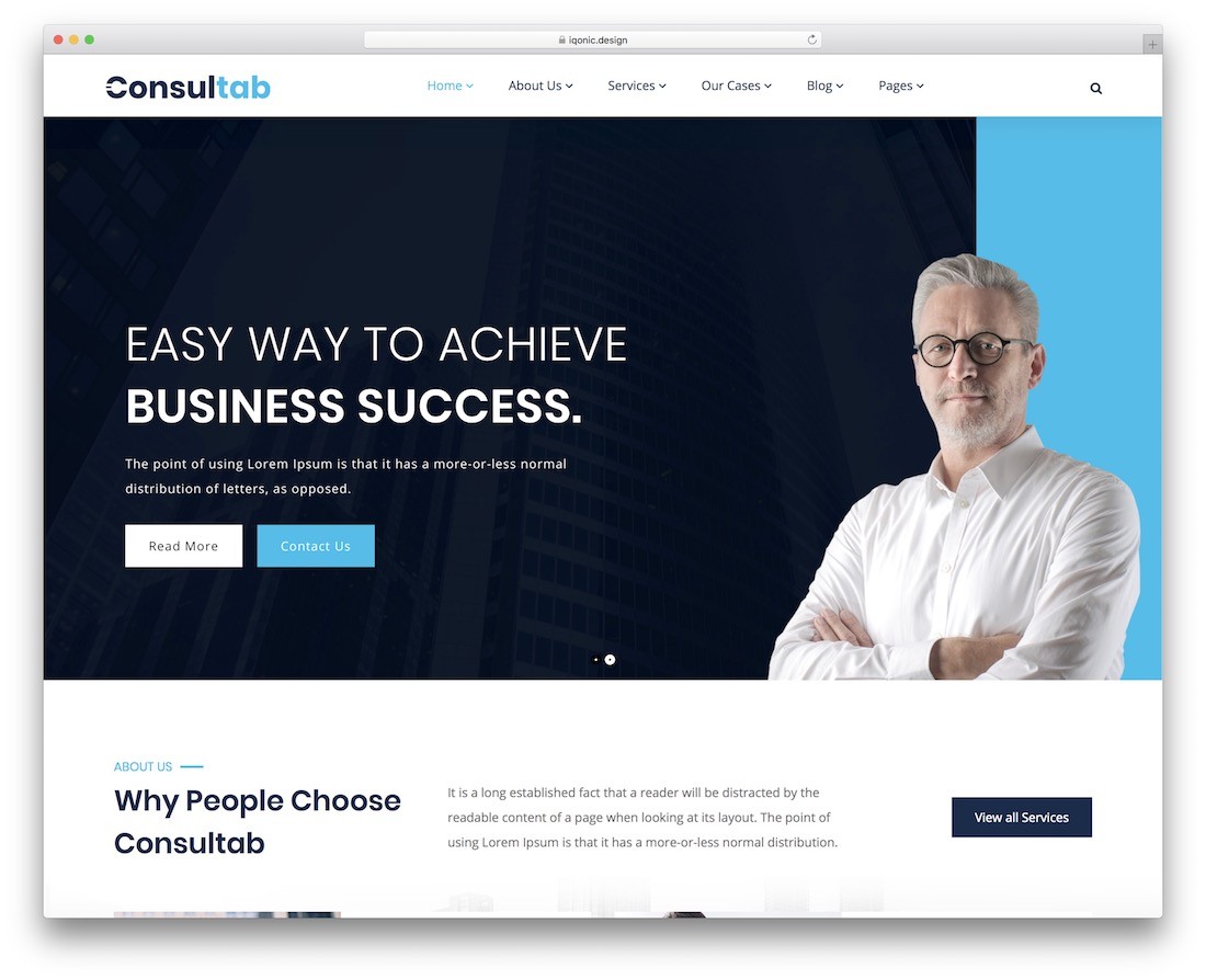 thème wordpress de consultant comptable
