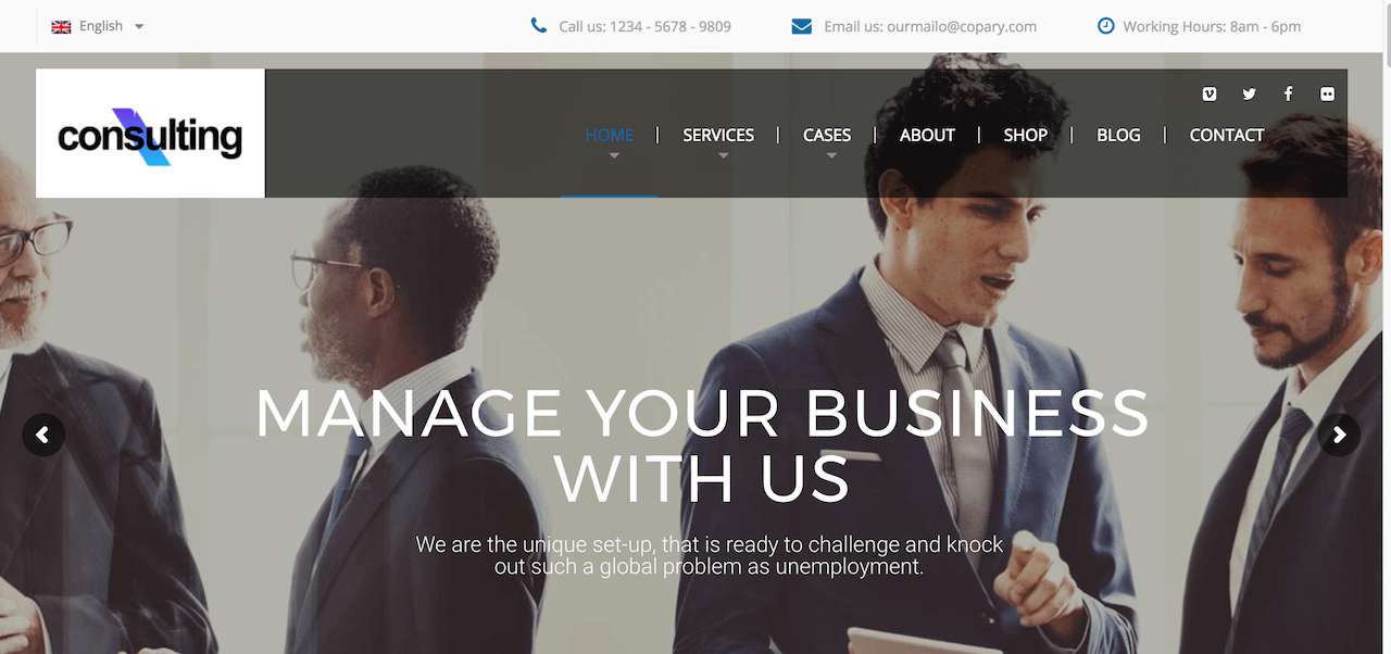 Consulting - Thème WordPress Entreprises et Entreprises